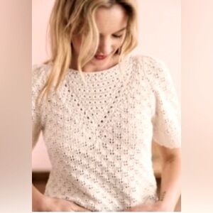 Sezane Lalia Jumper Cream - Size XS